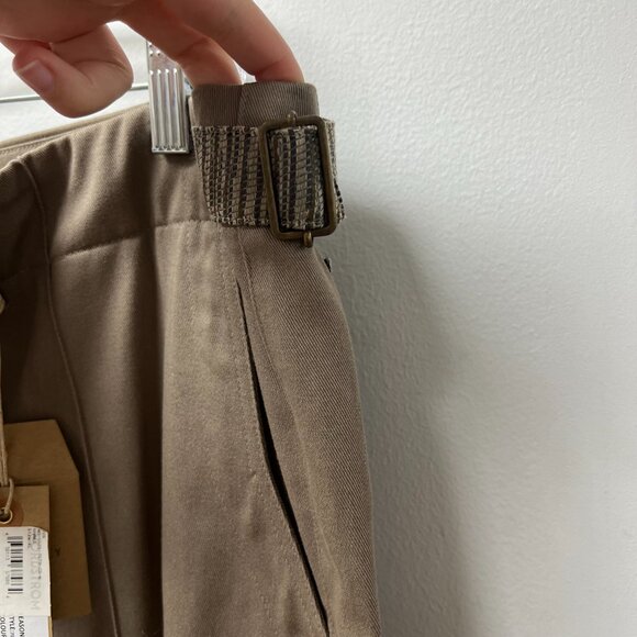 NWT Nicholas Daley Cotton/Silk Khaki Trousers - Size: 34/XL - Picture 6 of 13